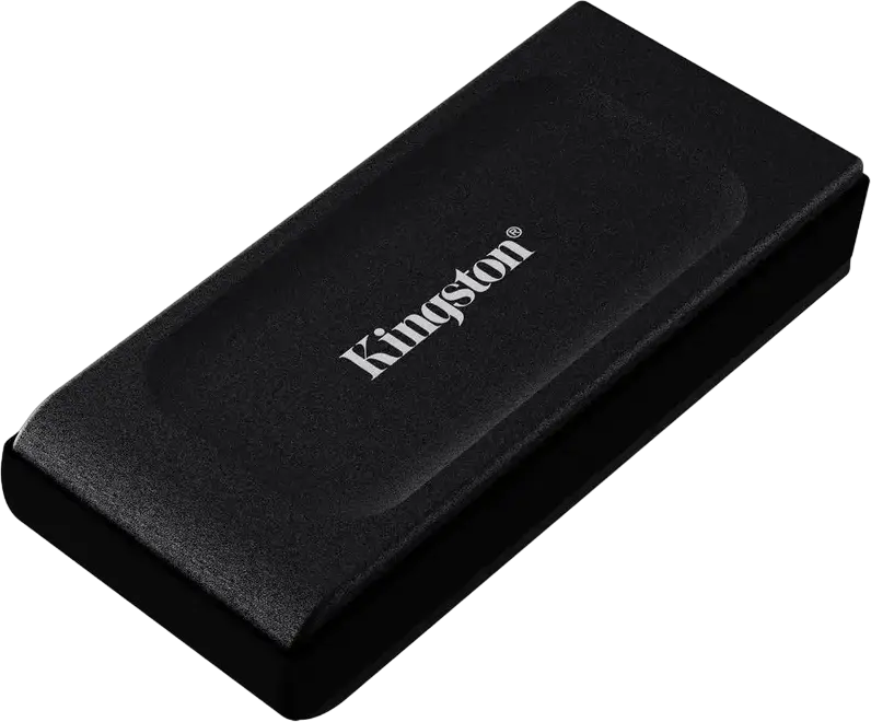 Kingston XS1000 Portable External SSD 1TB USB 3.2 Gen 2, Read up to 1050MB/s, Write up to 1000MB/s, Compact Metal and Plastic Design, Black