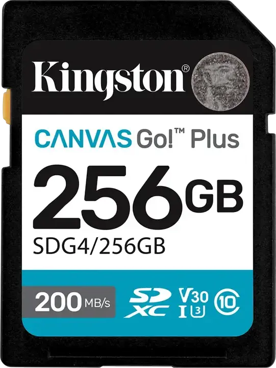 Card de Memorie Kingston Canvas Go! Plus, 256GB (SDG4/256GB)