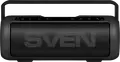 SVEN PS-250BL Portable Bluetooth Speaker, 10W RMS, FM Radio, USB, MicroSD, AUX, 2200mAh Battery, Passive Radiators for Bass, Black, with Carrying Handle