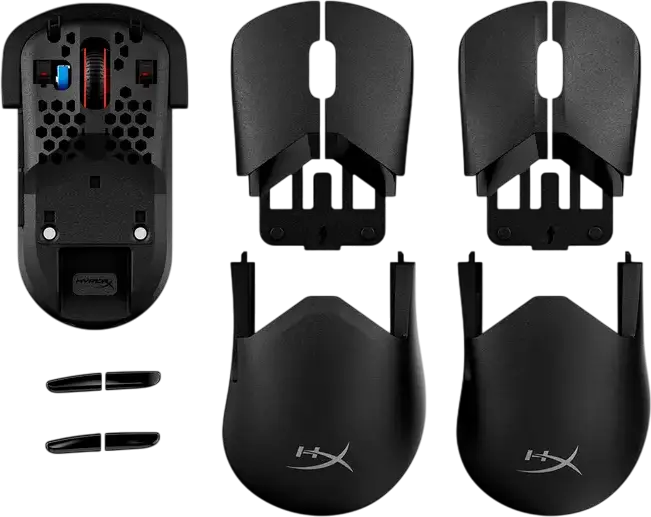 Игровая беспроводная мышь HyperX Pulsefire Saga Pro, сенсор 26K, 26000 DPI, частота опроса 4000 Гц, оптические переключатели, RGB, модульный корпус, черный