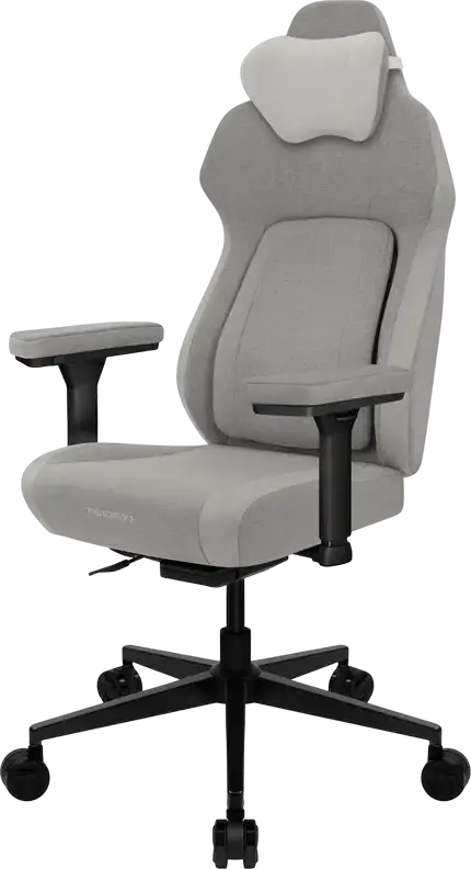 Scaun Gaming ThunderX3 Core Smart Loft, Plasă Respirabilă, Gri deschis