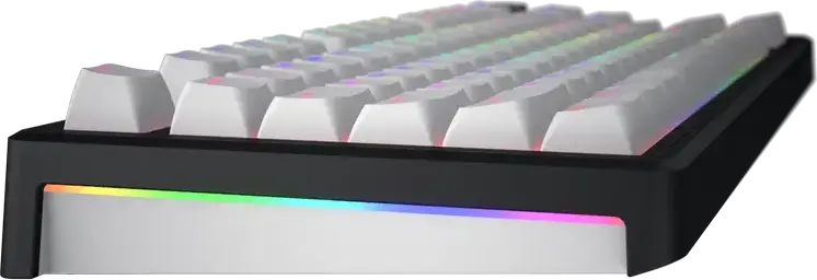 HATOR Skyfall 80 Wireless TKL Mechanical Keyboard, Tri-mode Connection, HATOR Aurum Lemon Linear Hot-swap Switches, Gasket Mount, RGB, HTK3180UA
