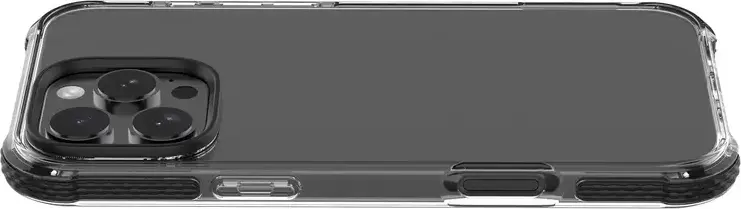 Cellularline Tetra Force Strong Guard Case for iPhone 16 Pro TETRACIPH16PROT, Versaflex Anti-Shock Cover with IDS Technology and Microban Antibacterial Protection, Military Test Certified, Transparent
