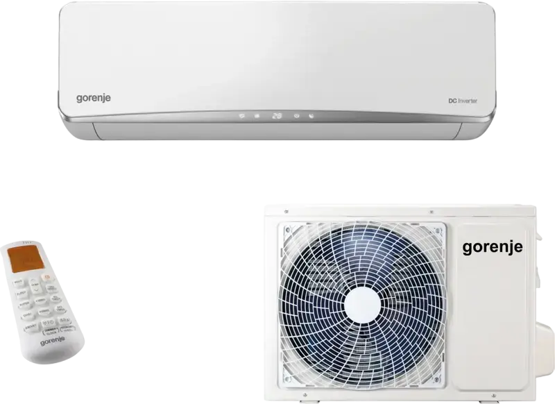 Aparat de Aer Conditionat Split Gorenje TG35VE00G Pandora, DC Inverter, 12000 BTU/h, Clasa A++, R-32, Racire si Incalzire, Wi-Fi, Control Smartphone, Alb