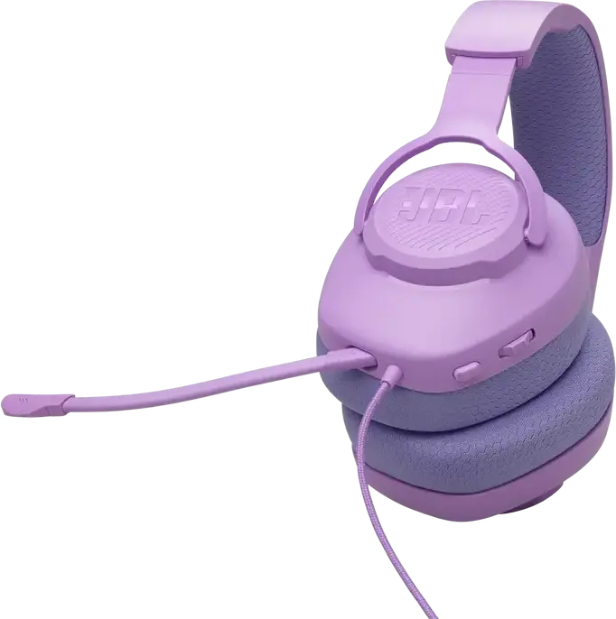 JBL Quantum 100M2 Wired Over-Ear Gaming Headset - Purple, with QuantumSOUND Signature, Detachable Boom Microphone, Memory Foam Ear Cushions, 3.5mm Jack