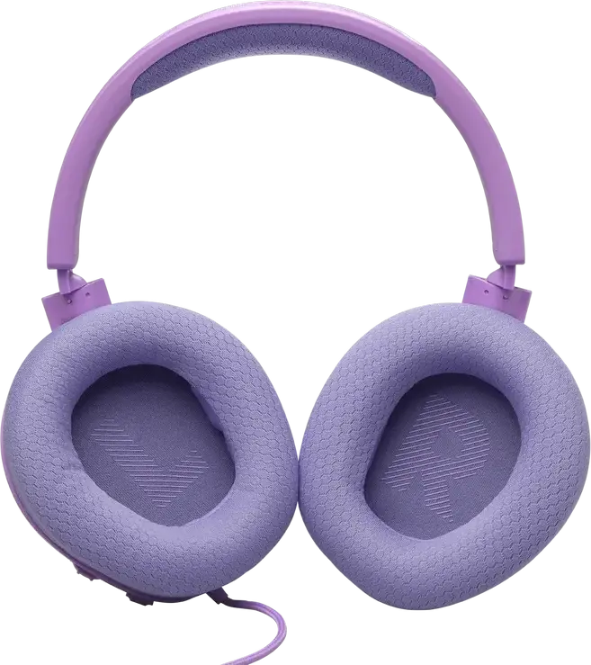 JBL Quantum 100M2 Wired Over-Ear Gaming Headset - Purple, with QuantumSOUND Signature, Detachable Boom Microphone, Memory Foam Ear Cushions, 3.5mm Jack