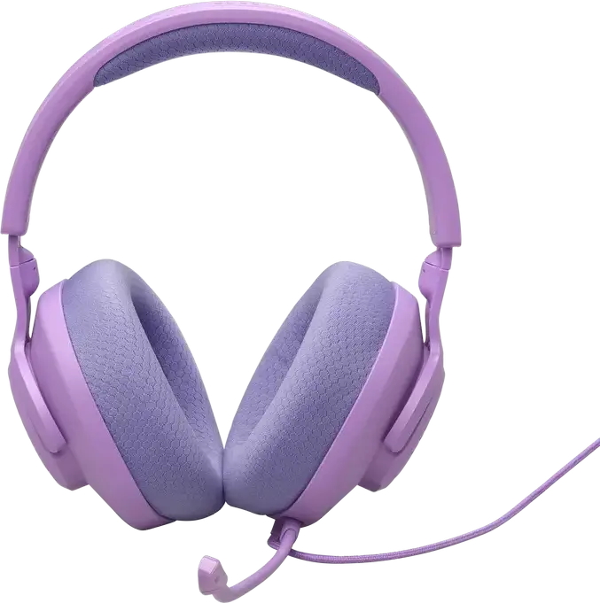 JBL Quantum 100M2 Wired Over-Ear Gaming Headset - Purple, with QuantumSOUND Signature, Detachable Boom Microphone, Memory Foam Ear Cushions, 3.5mm Jack
