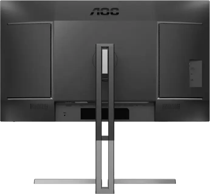 Монитор AOC U27U3CV Graphic Pro 27" 4K UHD Nano IPS, 3840x2160, HDR400, 98% DCI-P3, USB-C 96W PD, KVM, RJ45, Calman Ready, эргономичная подставка, черный/серебристый