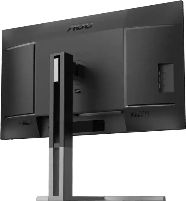 Монитор AOC U27U3CV Graphic Pro 27" 4K UHD Nano IPS, 3840x2160, HDR400, 98% DCI-P3, USB-C 96W PD, KVM, RJ45, Calman Ready, эргономичная подставка, черный/серебристый