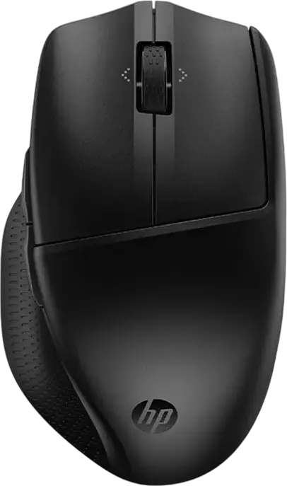 HP 680 Comfort Dual-Mode Wireless Keyboard and Mouse Combo, Bluetooth & 2.4GHz, Full-size Wave Keyboard with Wrist Rest, 4000 dpi Optical Mouse, Black