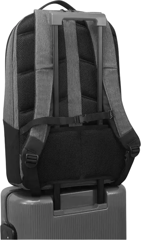 Lenovo Urban B730 Laptop Backpack for 17.3 inch Laptops, 24L Capacity, Water-Resistant Polyester, Anti-Theft Pocket, Luggage Strap, Grey
