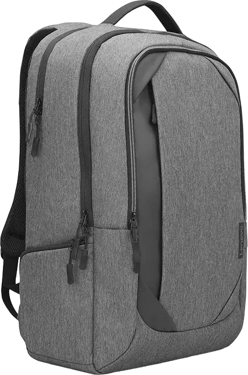 Lenovo Urban B730 Laptop Backpack for 17.3 inch Laptops, 24L Capacity, Water-Resistant Polyester, Anti-Theft Pocket, Luggage Strap, Grey