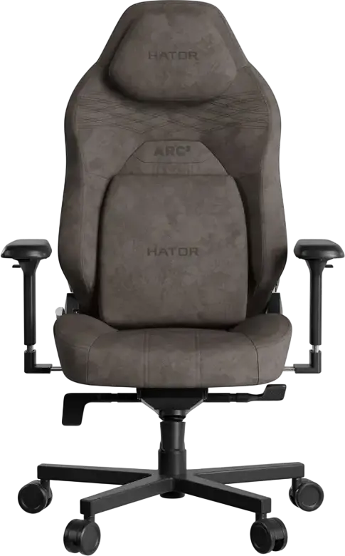 Scaun Gaming HATOR Arc 3 L, Tapițerie Velur, Cotieră 4D Reglabilă, Lift Gaze Clasa 4, Bază Aluminiu, Înclinare 170°, Suport Max 150kg, HTC3442L