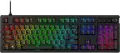 HyperX Alloy Rise Mechanical Gaming Keyboard 7G7A3AA#ACB, Hot-swappable Linear Red Switches, Gasket Mount, PBT Keycaps, RGB, 8000Hz Polling Rate, Black