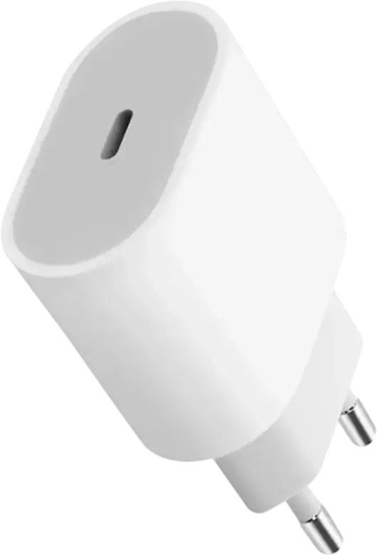 Apple 20W USB-C Power Adapter Wall Charger, White Plastic Fast Charging Block with Overcharge and Overcurrent Protection for iPhone, iPad, Apple Watch