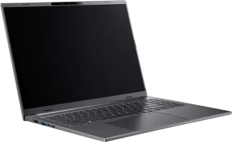 Ноутбук Acer Aspire 16 AI A16-52M, Intel Core Ultra 7 256V (Lunar Lake), 16GB LPDDR5X RAM, SSD 1TB PCIe 4.0 NVMe, OLED экран 16" 2K, Графика Intel Arc Graphics, Wi-Fi 7, Корпус из алюминия Steel Gray