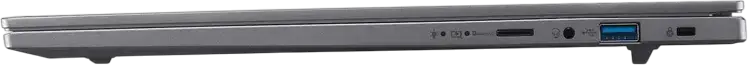 Ноутбук Acer Aspire 16 AI A16-52M, Intel Core Ultra 7 256V (Lunar Lake), 16GB LPDDR5X RAM, SSD 1TB PCIe 4.0 NVMe, OLED экран 16" 2K, Графика Intel Arc Graphics, Wi-Fi 7, Корпус из алюминия Steel Gray