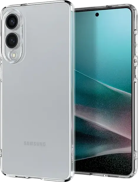 Spigen Liquid Crystal Case for Samsung Galaxy S25 Edge, Clear Flexible TPU Cover with Air Cushion Technology and Anti-Yellowing Protection
