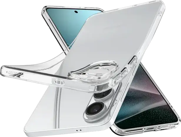 Spigen Liquid Crystal Case for Samsung Galaxy S25 Edge, Clear Flexible TPU Cover with Air Cushion Technology and Anti-Yellowing Protection