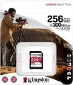 Карта памяти Kingston Canvas React Plus SDXC UHS-II 256GB SDR2/256GB V90 U3 Class 10, скорость чтения до 300МБ/с записи до 260МБ/с для видео 4K 8K и VR