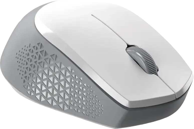 Genius NX-8000S BT Wireless Silent Mouse, White, Dual Mode Bluetooth 5.3 & 2.4GHz, 1200 DPI Optical Sensor, Multi-Device Support, Ergonomic Ambidextrous Design
