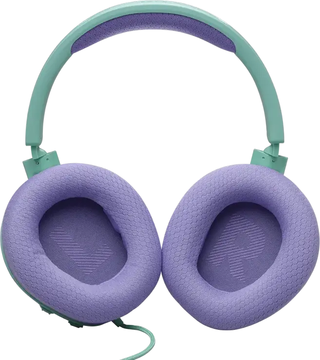 JBL Quantum 100M2 Wired Over-Ear Gaming Headset - Cyan, with QuantumSOUND Signature, Detachable Boom Microphone, Memory Foam Ear Cushions, 3.5mm Jack