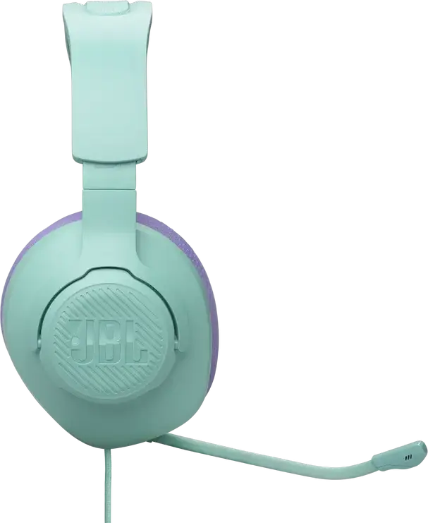JBL Quantum 100M2 Wired Over-Ear Gaming Headset - Cyan, with QuantumSOUND Signature, Detachable Boom Microphone, Memory Foam Ear Cushions, 3.5mm Jack