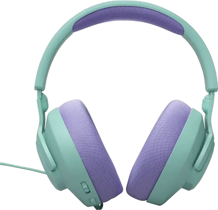 JBL Quantum 100M2 Wired Over-Ear Gaming Headset - Cyan, with QuantumSOUND Signature, Detachable Boom Microphone, Memory Foam Ear Cushions, 3.5mm Jack
