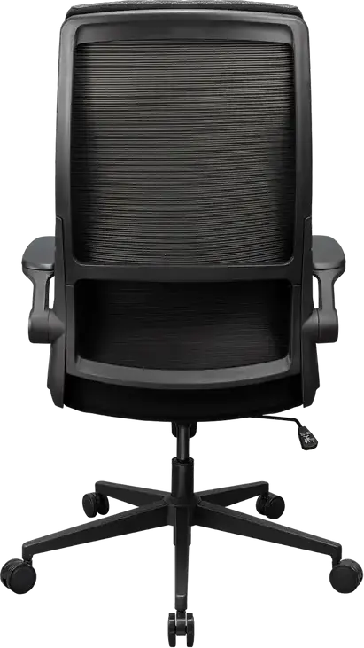 Cougar Stryder CGR-STD-BLB Highback Ergonomic Hybrid Gaming and Workspace Chair, Textile, Flip-Up Armrests, Class 4 Gas Lift, 166° Recline, Black