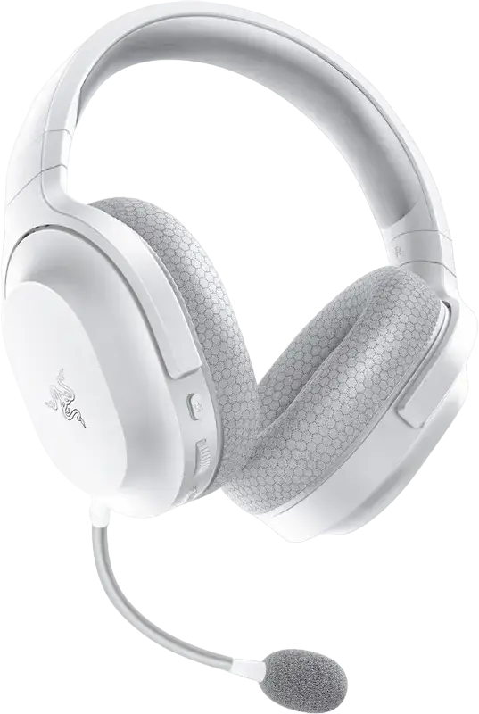 Casca Gaming Wireless Razer Barracuda X - Mercury, PC, PlayStation, Mobile, Drivere TriForce 40mm, HyperSpeed 2.4GHz, Bluetooth, 3.5mm, Microfon Detasabil HyperClear, Baterie 50h, 250g