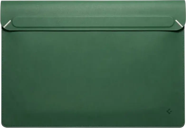 Husă pentru laptop Spigen Valentinus 13-14", Piele artificială, Jeju Green