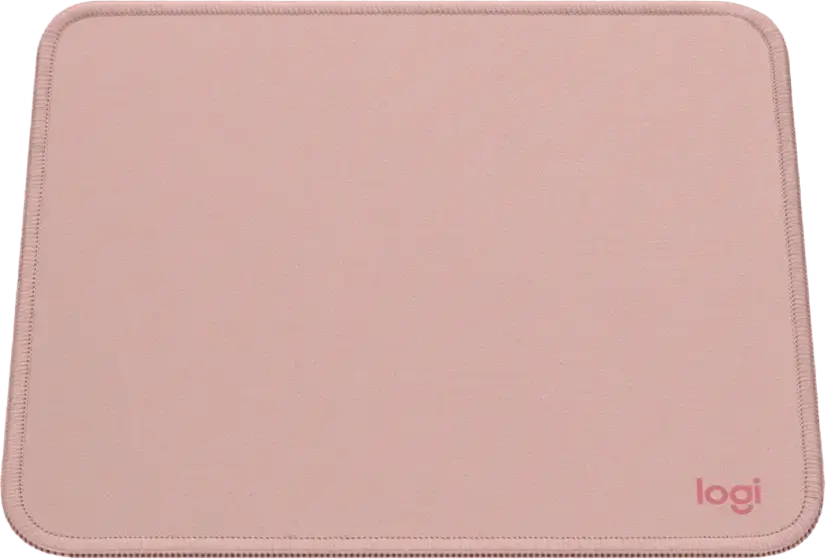 Logitech Studio Series Mouse Pad, Dark Rose, Small 20 x 23 cm, Recycled Polyester Surface, Anti-slip Rubber Base, Spill-repellent Coating, Stitched Edges