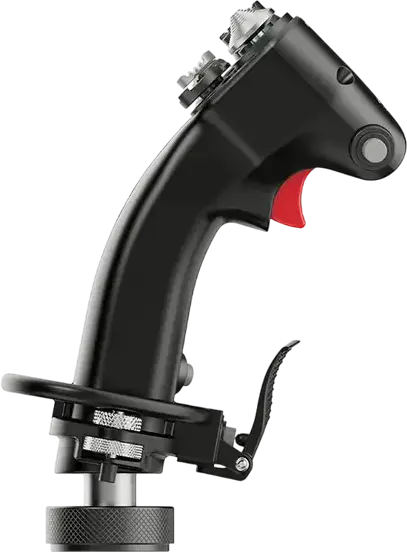 MOZA MH16 Flightstick for PC, Aviation-Grade Aluminum Alloy, 30 Programmable Inputs, 8-Way ALPS Hat Switch, Modular Design, Black