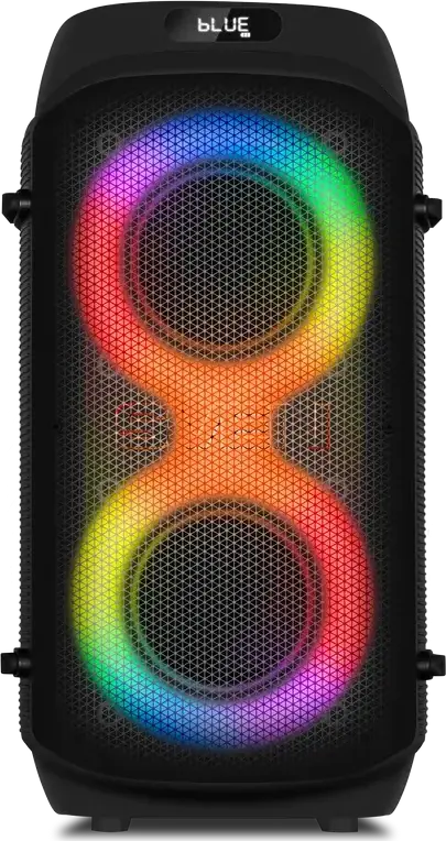 SVEN PS-850 Portable Party Speaker, 100W RMS, Bluetooth, NFC, TWS, RGB Lighting, FM Radio, Built-in Battery up to 28h, USB-C, Microphone & Remote, Black