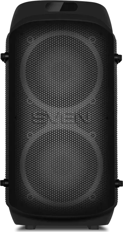 SVEN PS-850 Portable Party Speaker, 100W RMS, Bluetooth, NFC, TWS, RGB Lighting, FM Radio, Built-in Battery up to 28h, USB-C, Microphone & Remote, Black