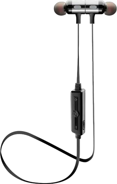 Casca Bluetooth Stereo Cellularline Motion In-Ear, Casti Wireless cu Banda de Gat si Inchidere Magnetica, Design din Metal, Microfon Integrat, Negru