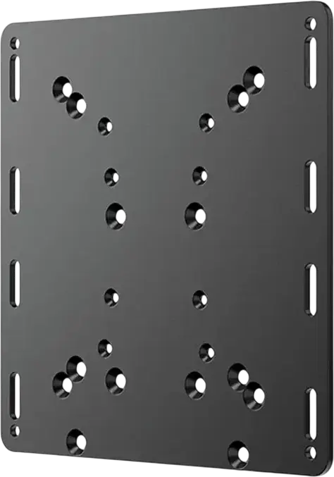 MOZA Flight Base Mount Adapter AS006 Carbon Steel Mounting Plate for AB9 and AB6 Bases, MTP Throttle, MTLP Panel, 220x220x4mm Black