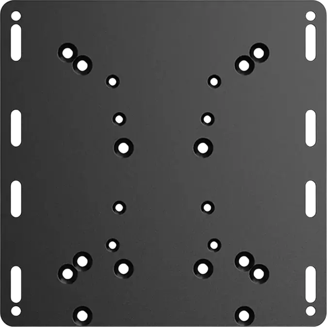 MOZA Flight Base Mount Adapter AS006 Carbon Steel Mounting Plate for AB9 and AB6 Bases, MTP Throttle, MTLP Panel, 220x220x4mm Black
