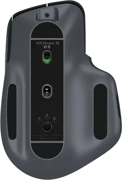 Mouse Wireless Logitech MX Master 3S, Culoare Grafit, Senzor Optic Darkfield 8000 DPI, Rotiță MagSpeed, Tehnologie Quiet Click, Bluetooth și 2.4 GHz, Încărcare USB-C