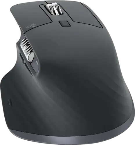 Mouse Wireless Logitech MX Master 3S, Culoare Grafit, Senzor Optic Darkfield 8000 DPI, Rotiță MagSpeed, Tehnologie Quiet Click, Bluetooth și 2.4 GHz, Încărcare USB-C