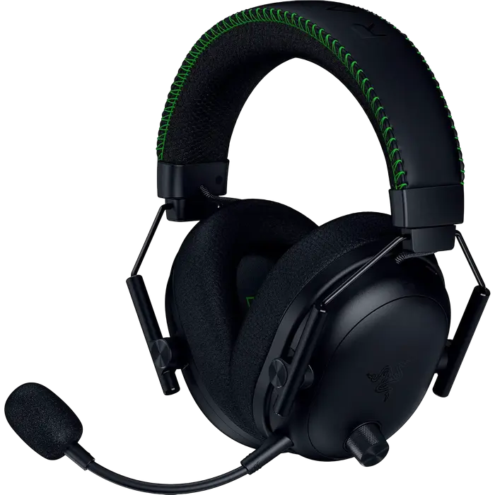 Razer BlackShark V3 Pro Wireless ANC Esports Headset, 50mm TriForce Bio-Cellulose Drivers, HyperSpeed 2.4GHz & Bluetooth, THX Spatial Audio, Black
