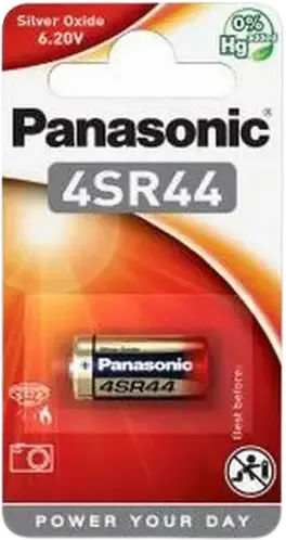 Baterii Panasonic 4SR-44EL, SR44 , 160 mAh, 1 buc.