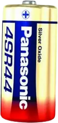 Panasonic 4SR44 Silver-Oxide Battery 6.2V 160mAh (PX28 V28PX 544 A544) Mercury Free for Film Cameras, Medical Devices and Remote Controls