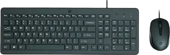 Set Tastatură + Mouse HP 150, Cu fir, Negru