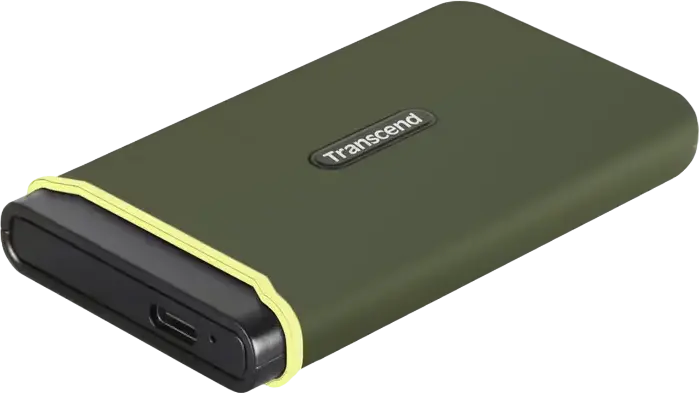 Transcend ESD380C Portable SSD 2TB USB-C 3.2 Gen 2x2 External Solid State Drive 2000MB/s Read/Write 3D NAND Aluminum Shock-Resistant Green
