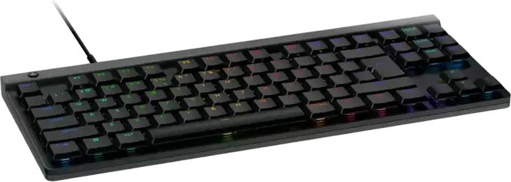 Tastatură Gaming Logitech G515 TKL cu fir, Switch-uri Low Profile GL Tactile, Capace Taste Double-shot PBT, Iluminare RGB, Construcție cu Amortizare Sonoră, Negru