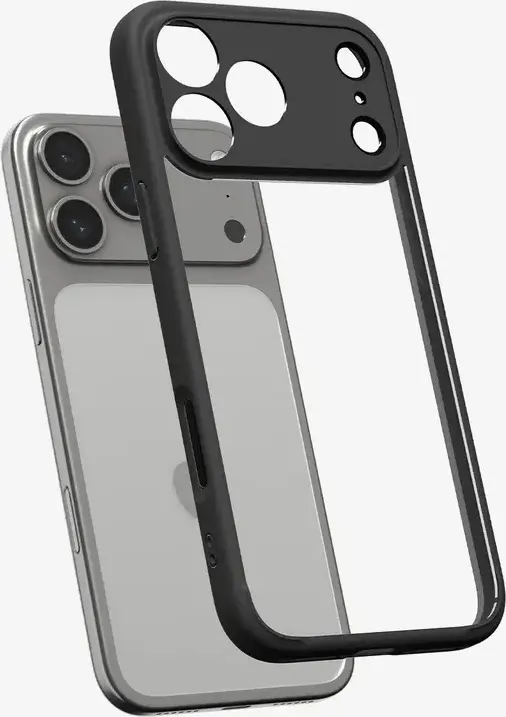 Spigen Ultra Hybrid Case for Apple iPhone 17 Pro, TPU and Polycarbonate Hybrid Construction, Slim Drop Protection Transparent Matte Cover