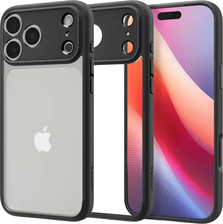 Spigen Ultra Hybrid Case for Apple iPhone 17 Pro, TPU and Polycarbonate Hybrid Construction, Slim Drop Protection Transparent Matte Cover