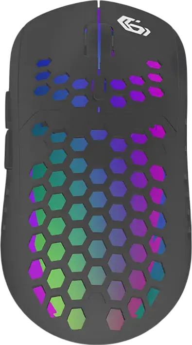 Gembird RAGNAR-WRX500 Wireless Gaming Mouse, 1600 DPI Optical Sensor, RGB LED Lighting, 6 Buttons, Rechargeable Li-ION Battery, Right-handed, Black