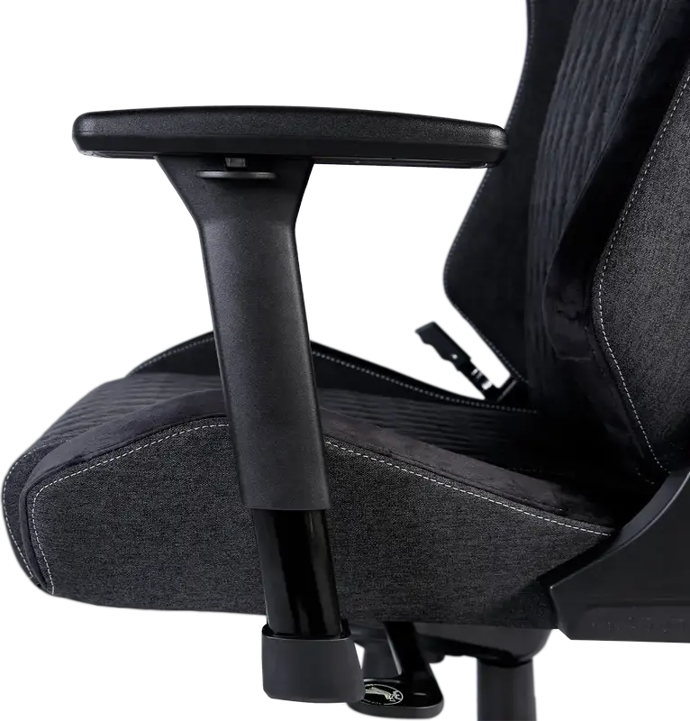 HATOR Ironsky Gaming Chair, Fabric & PU Leather, 3D Ergonomic Armrests, Multi-block Mechanism, Class 4 Gas Lift, 170° Recline, Max Load 120kg, Black